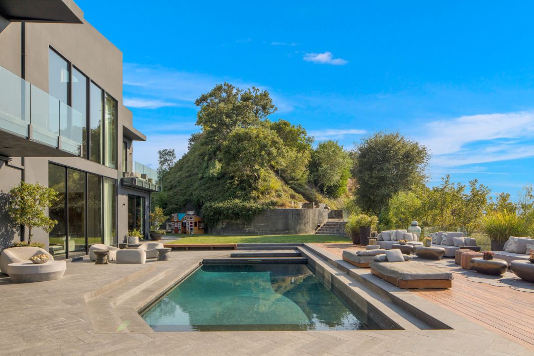 John Legend Chrissy Teigen Beverly Hills Home Pool