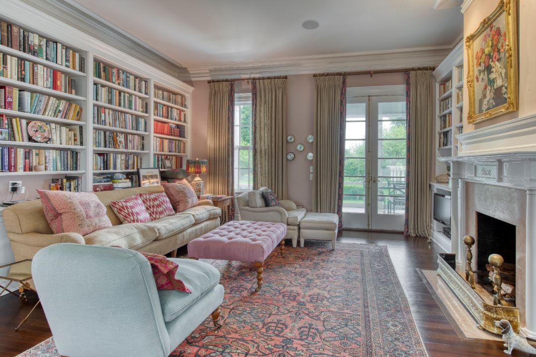 Quogue Hamptons Historic Estate Sitting Room