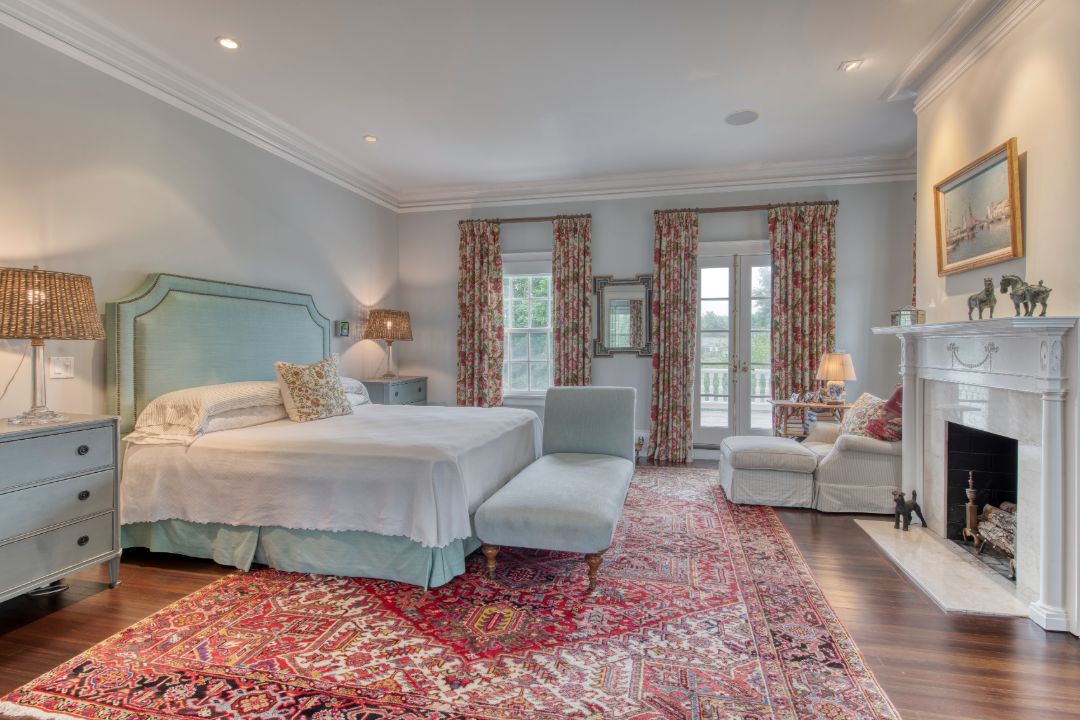 Quogue Hamptons Historic Estate Master Bedroom