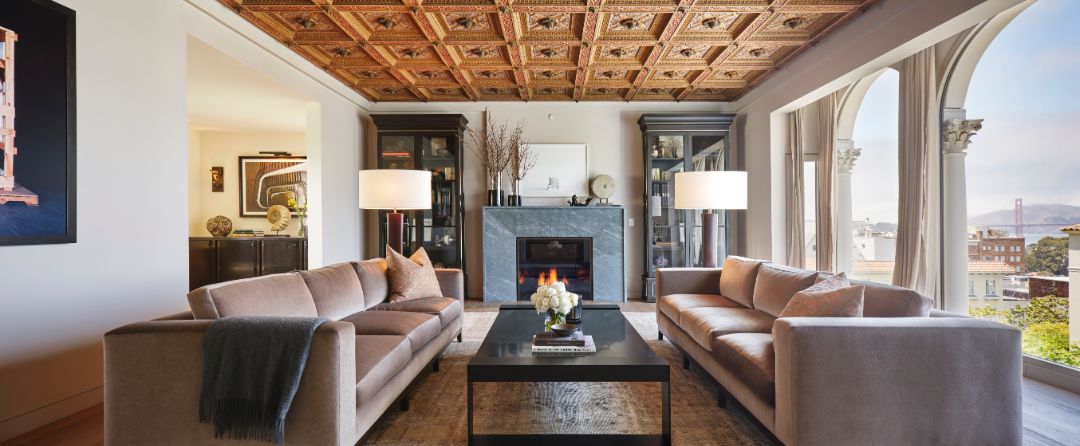 San Francisco George Applegarth Beaux Arts Living Room