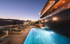Teddi Mellencamp Of Rhobh Lists Hollywood Hills Modern With Panoramic Views Pool Night