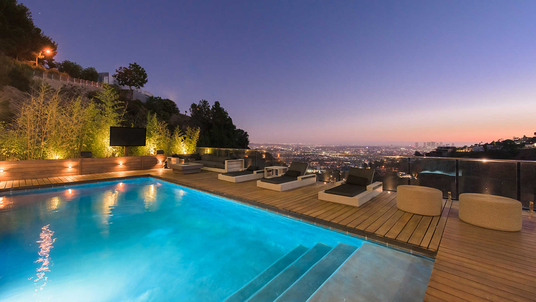 Teddi Mellencamp Of Rhobh Lists Hollywood Hills Modern With Panoramic Views Pool View