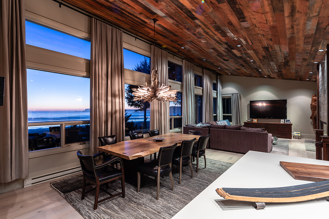 Tofino Canada Waterfront Lodge Estate Living Room