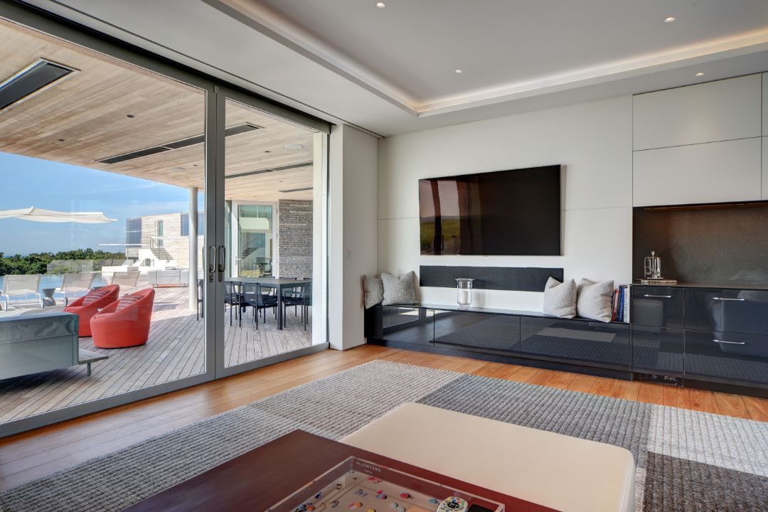Wainscott Hamptons Oceanfront Mansion TV Room