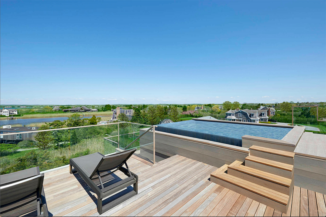 Waterfront Bridgehampton Modern With A Rooftop Pool Lists For 9 8m Pool