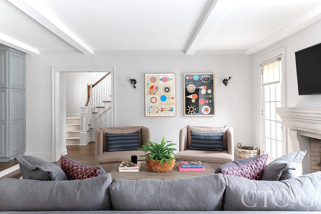 Redding Colonial Living Room Den