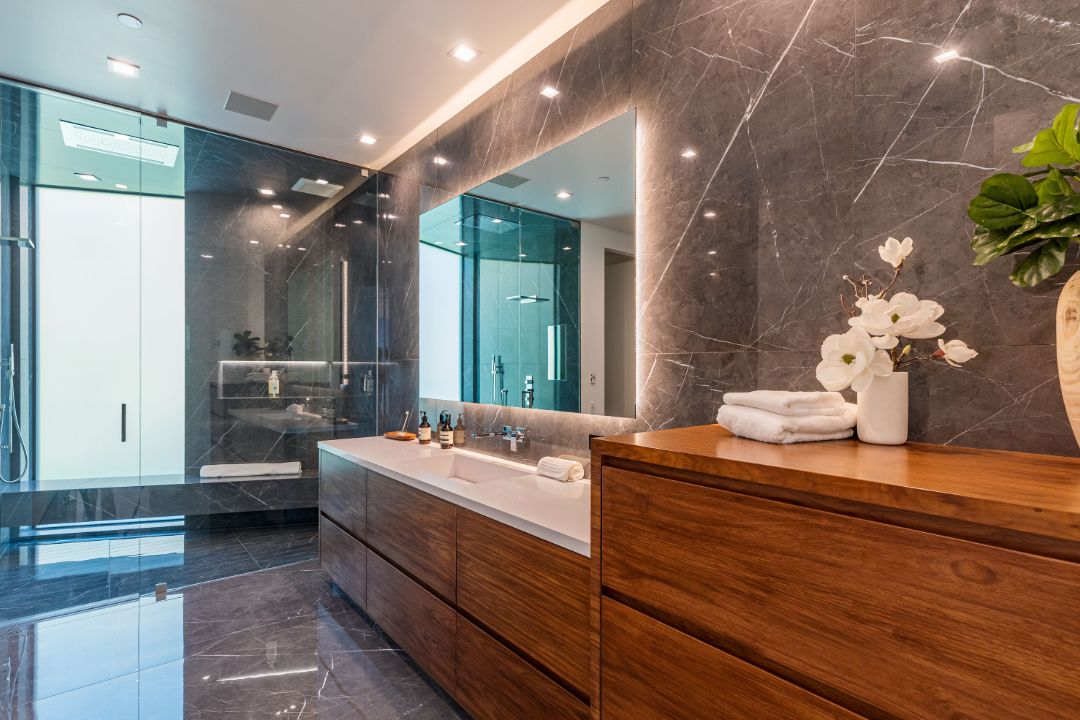 Chrissy Tiegen John Legend Beverly Hills New House Master Bathroom