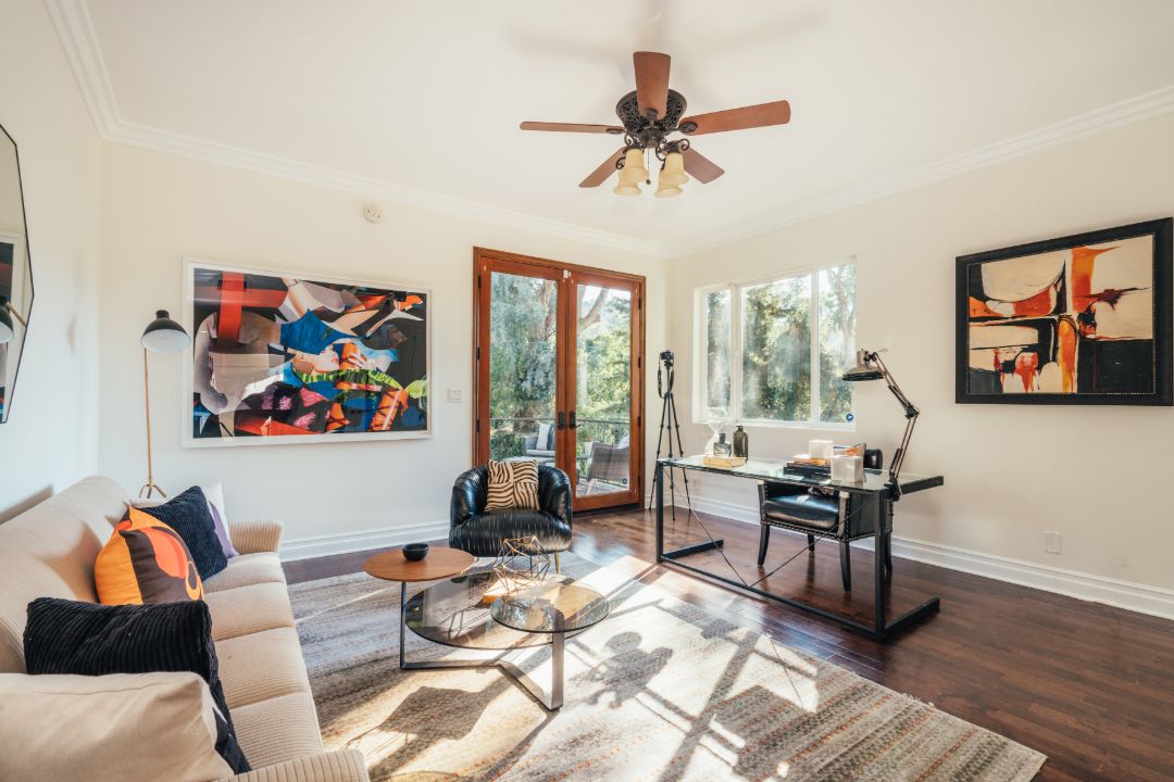 Elle King Hollywood Hills Home Office