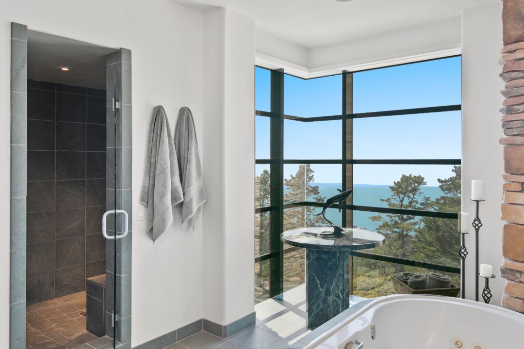 Fallingwater Frank Lloyd Wright Inspired Carmel Ca Bathroom I