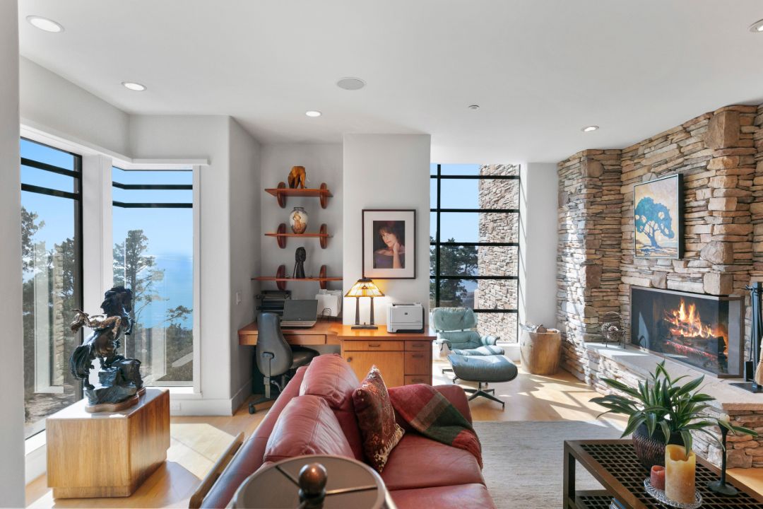 Fallingwater Frank Lloyd Wright Inspired Carmel Ca Home Office