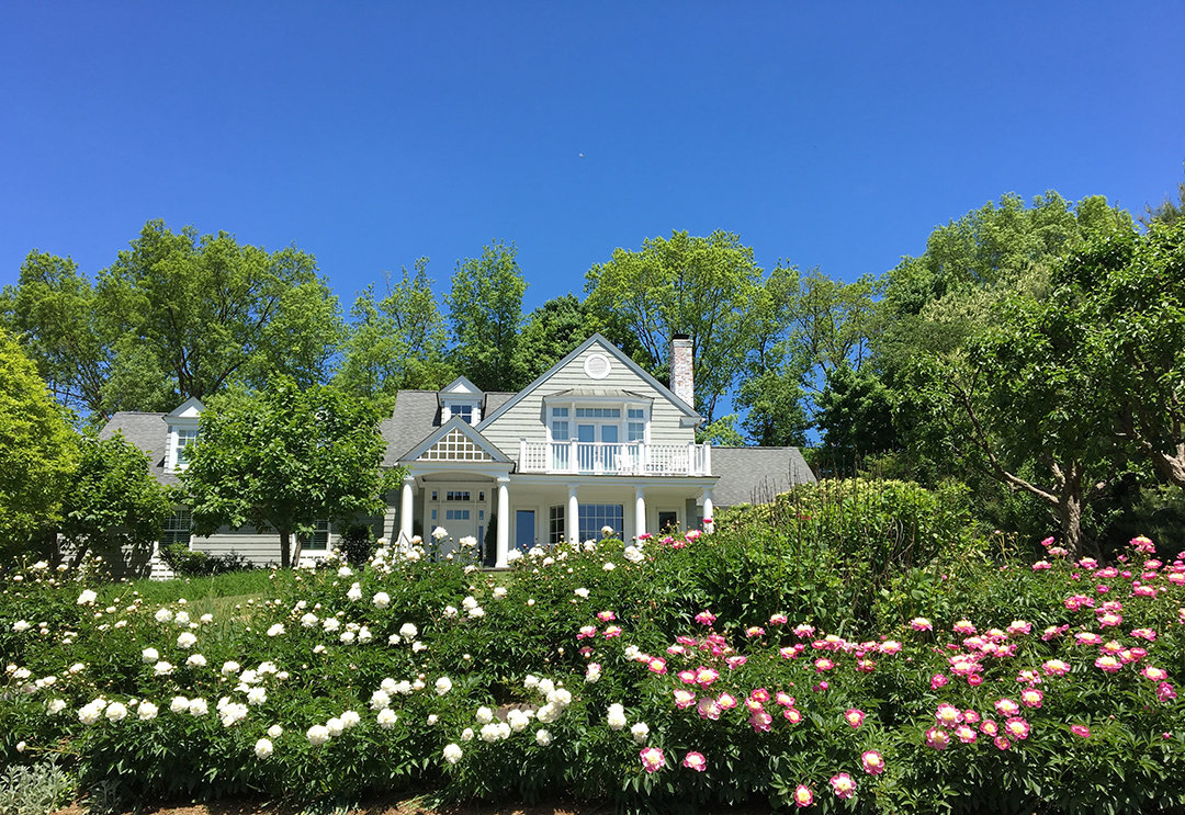 Idyllic Coastal Green Home In Fairfield County Seeks 1 5m Front Flowers Crop