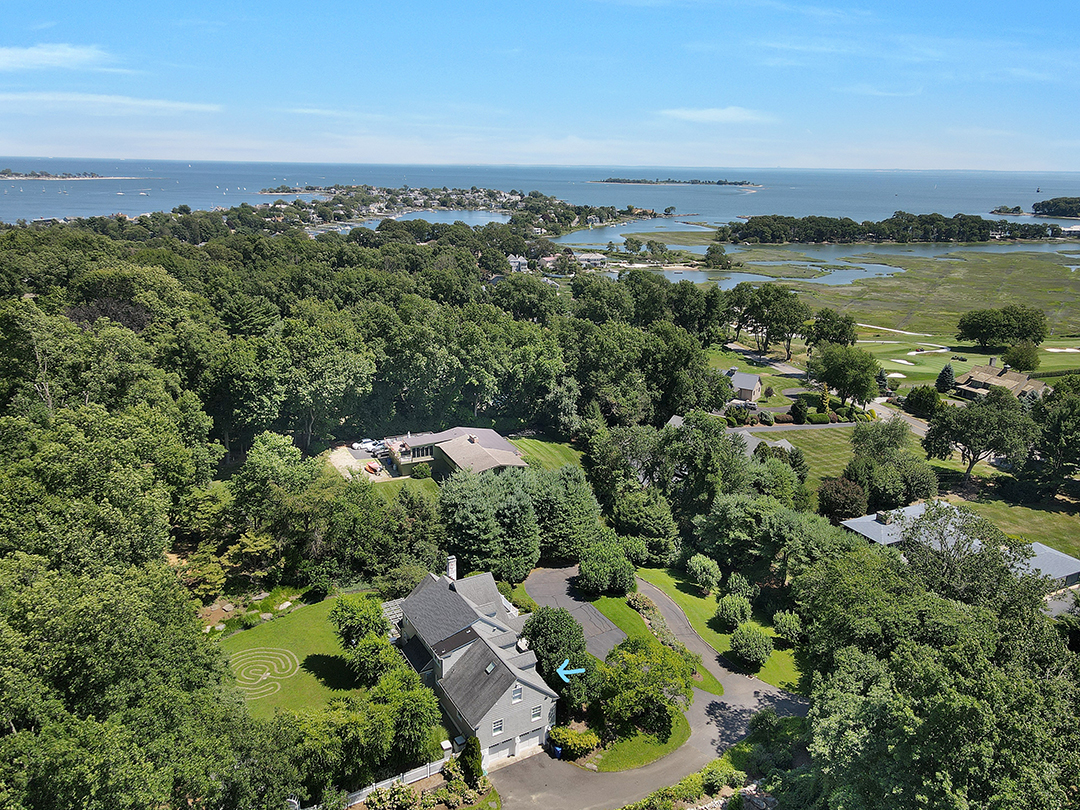 Idyllic Coastal Green Home In Fairfield County Seeks 1 5m Aerial
