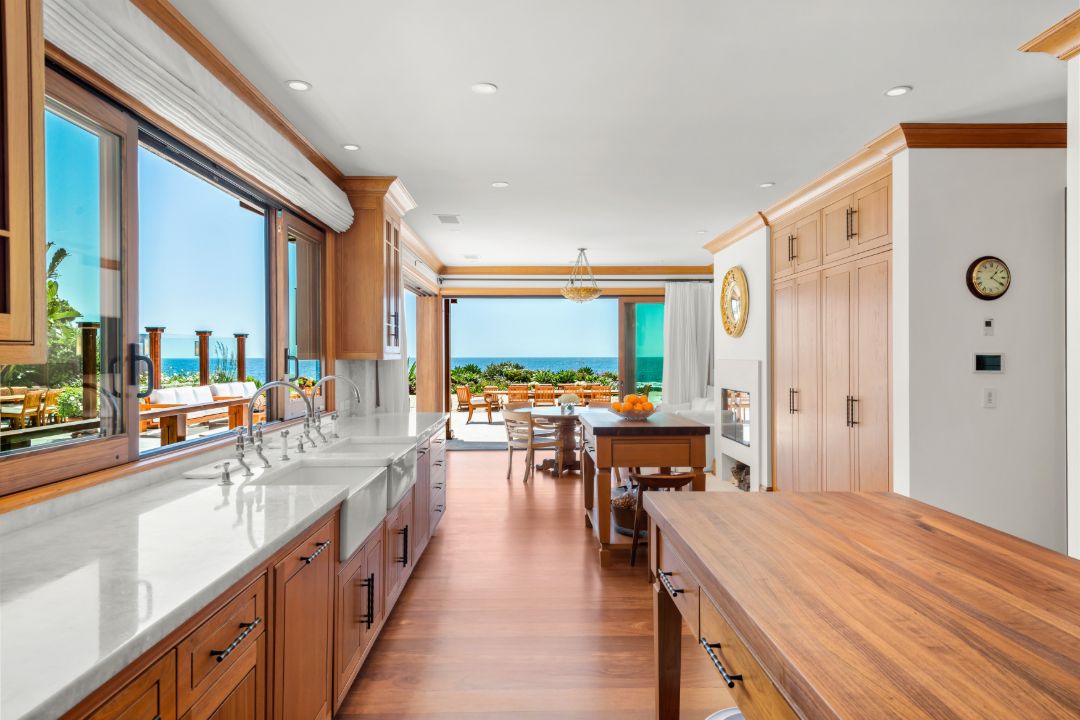 Pierce Brosnan Malibu Compound Kitchen