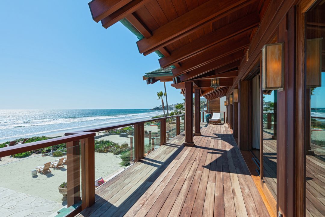 Pierce Brosnan Malibu Compound Balcony