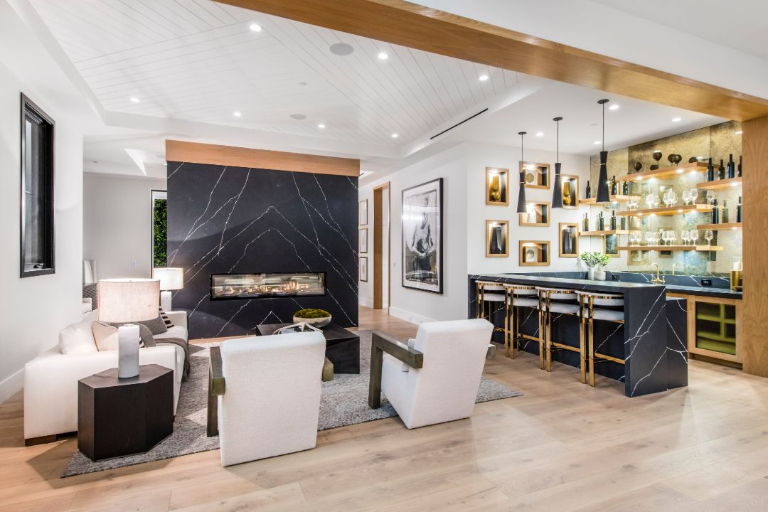 Teddi Mellencamp Encino Mansion Living Room