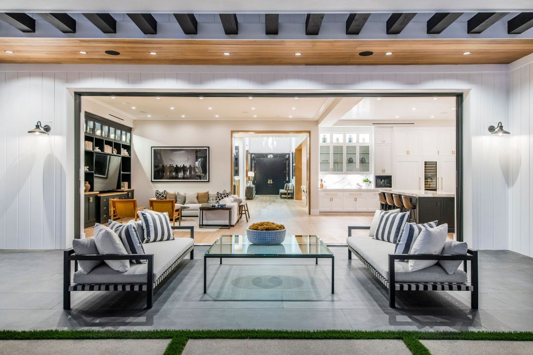 Teddi Mellencamp Encino Mansion Family Room