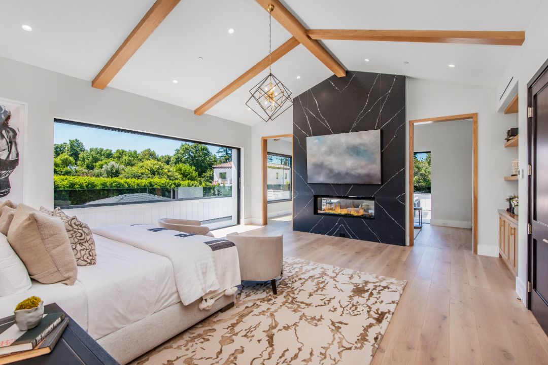 Teddi Mellencamp Encino Mansion Master Bedroom