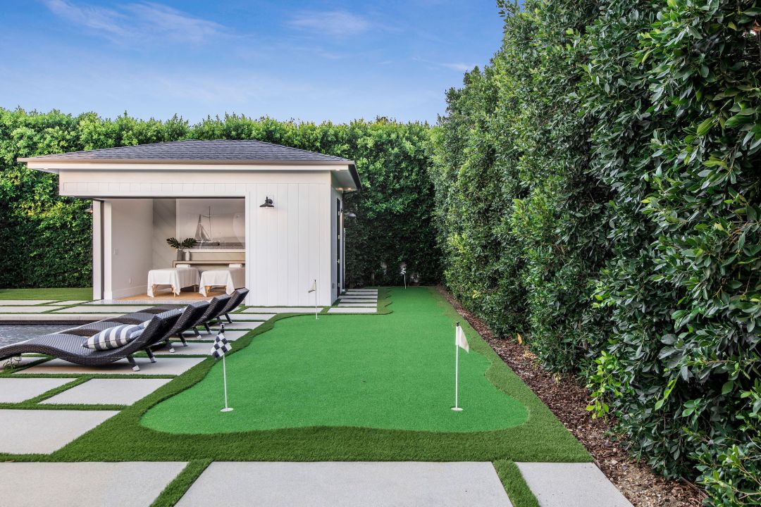 Teddi Mellencamp Encino Mansion Putting Green