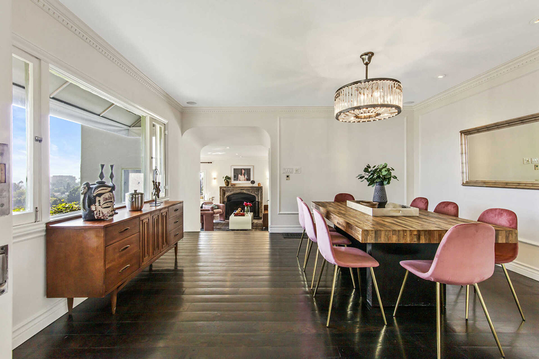 Horror Movie Director Lists Charming Hollywood Hills Home Dining Room