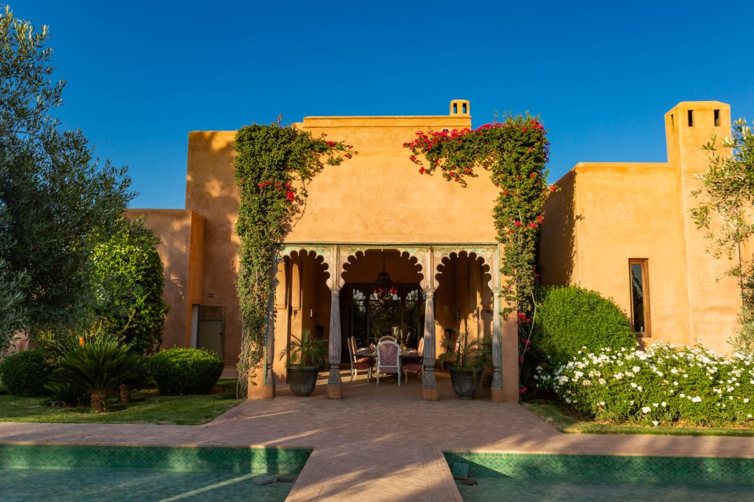 Marrakech Morocco Luxury Villa Front Facade