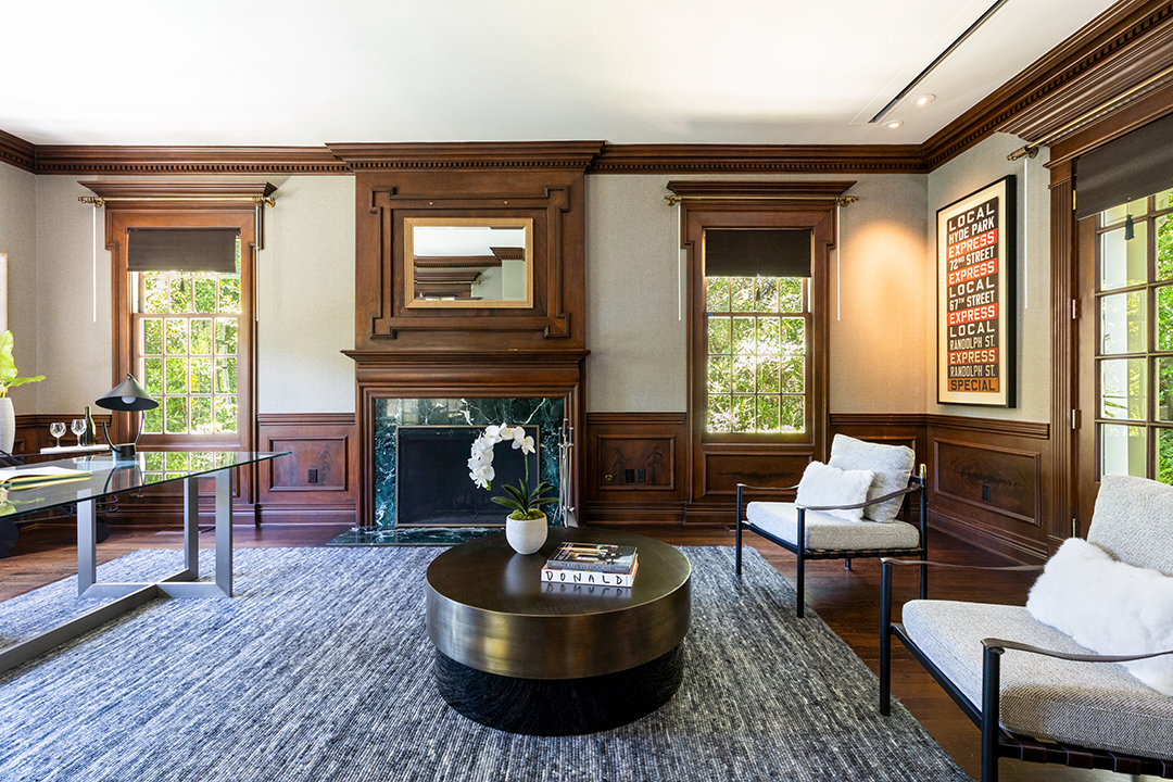 Mila Kunis And Ashton Kutcher Lists East Coast Style Hidden Hills Home Study