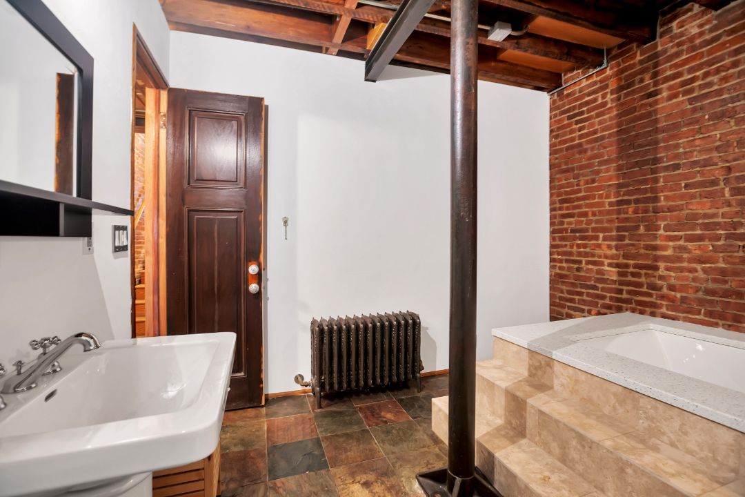 Pre War Prospect Park Brooklyn Townhouse Basement Tub