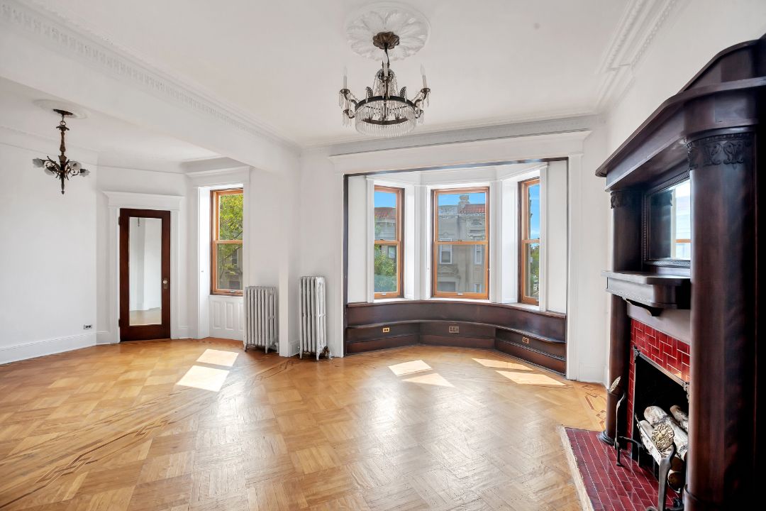 Pre War Prospect Park Brooklyn Townhouse Living Space