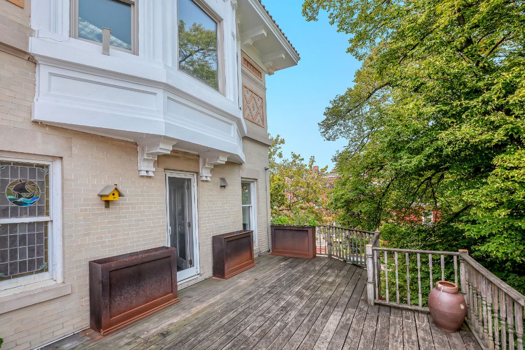 Pre War Prospect Park Brooklyn Townhouse Deck