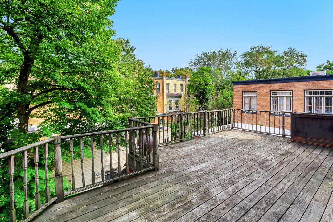 Pre War Prospect Park Brooklyn Townhouse Deck Views