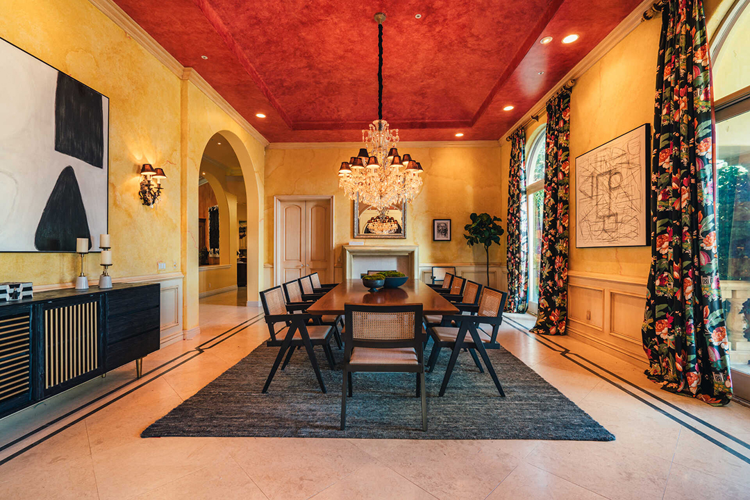 Rockstar Nikki Sixx Lists Bold Yet Serene Mediterranean Mansion For 5 6m Dining Room B