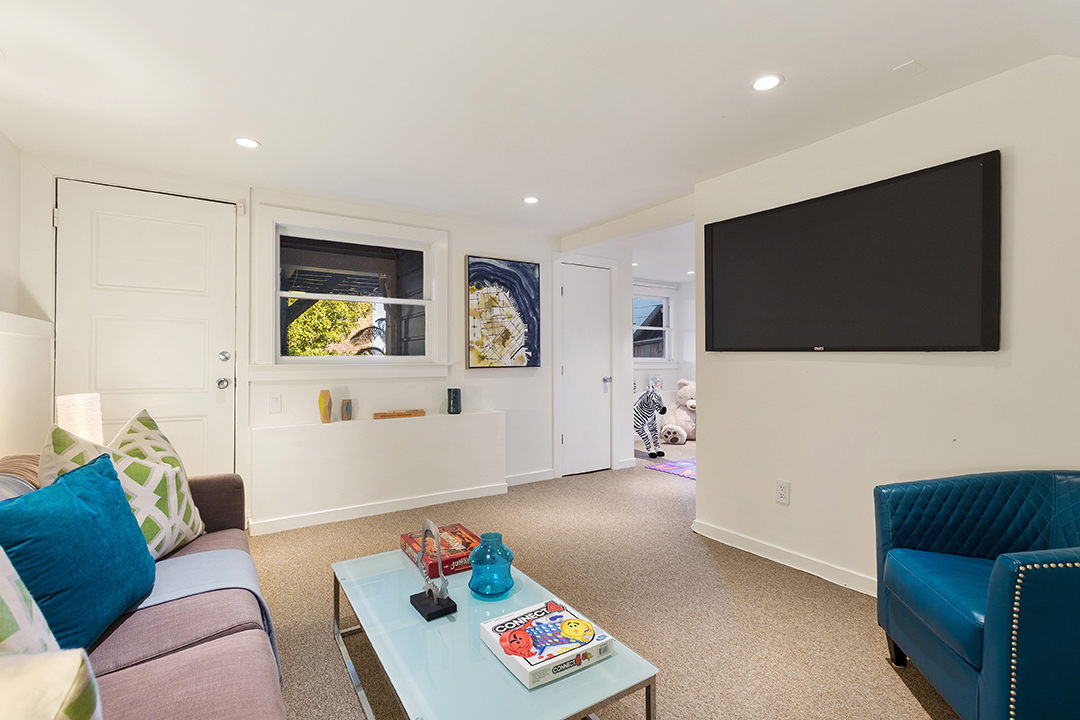 Winona Ryder San Fran Home Media Room