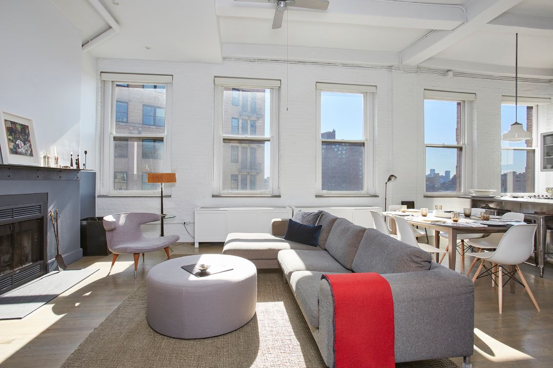 Alan Rickman West Village Condo Living Room