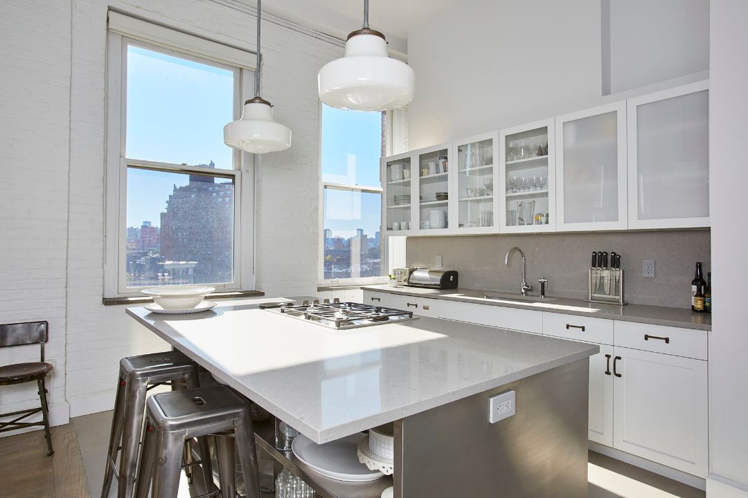 Alan Rickman West Village Condo Kitchen Island