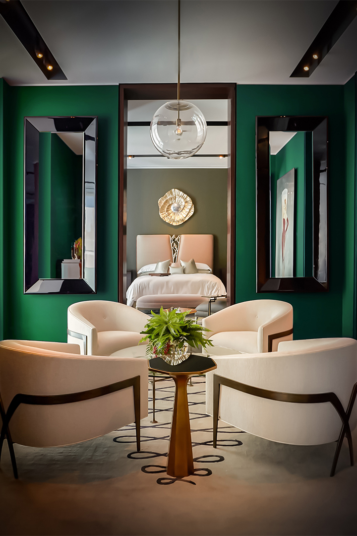 Create Light And Drama In The Home With Mirrors Green