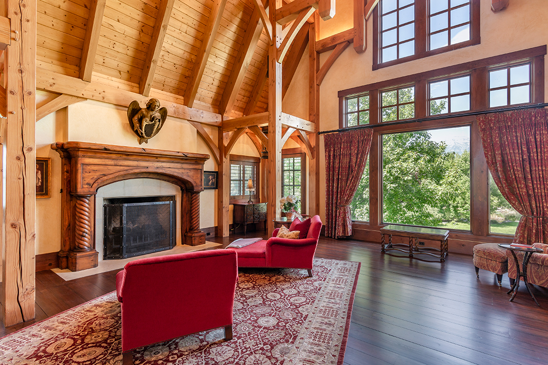 Explore A 25m Utah Retreat On 20 Breathtaking Acres Bedroom Fireplace