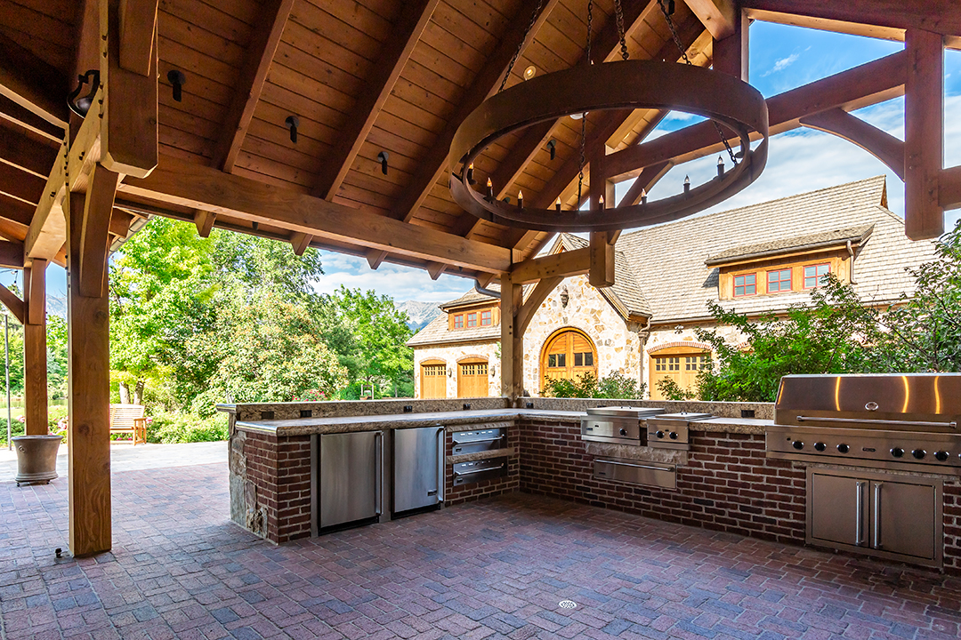Explore A 25m Utah Retreat On 20 Breathtaking Acres Outdoor Kitchen