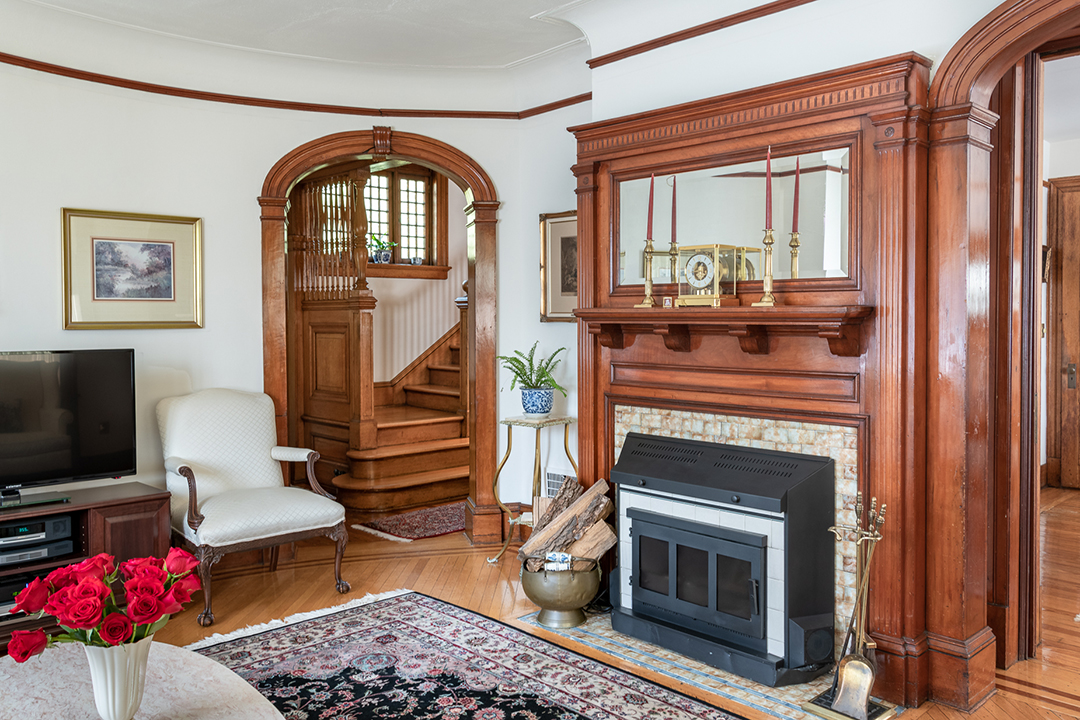 Rare Stanford White Designed Home Hits The Market In Piermont Ny Living Room