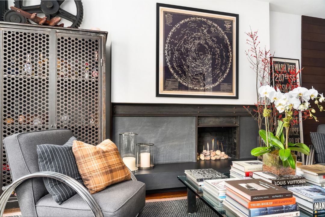 Upper West Side Coop Ralph Lauren Fireplace