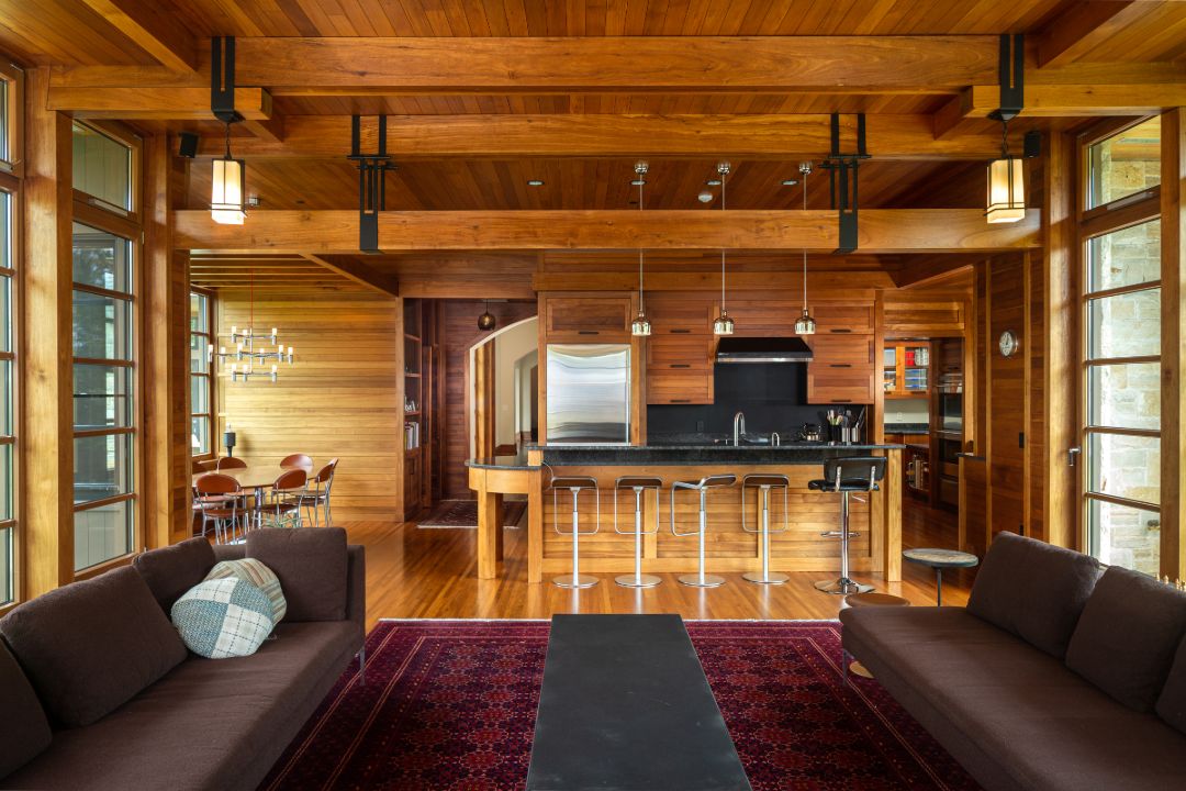 Washington Connecticut Modern Lakehouse Bar