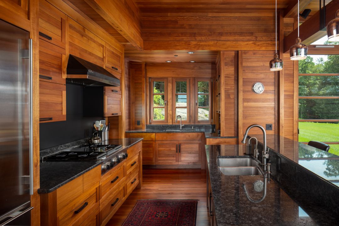 Washington Connecticut Modern Lakehouse Kitchen