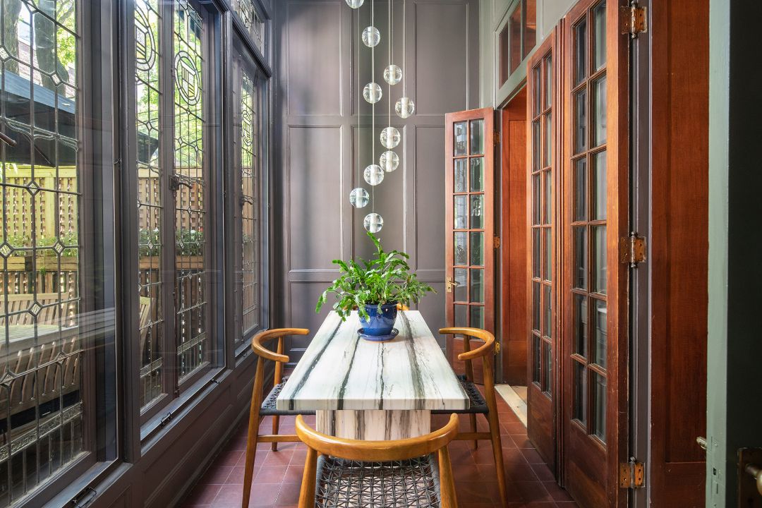 43 Eighth Ave North Slope Brooklyn Townhouse Breakfast Nook