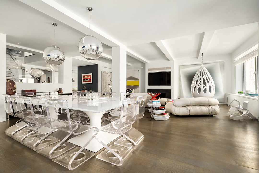 Lenox Hill Duplex Living Area