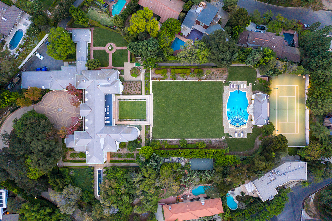 Prestigious Hilton Family Estate Designed By Paul R Williams Lists For 75m Aerial
