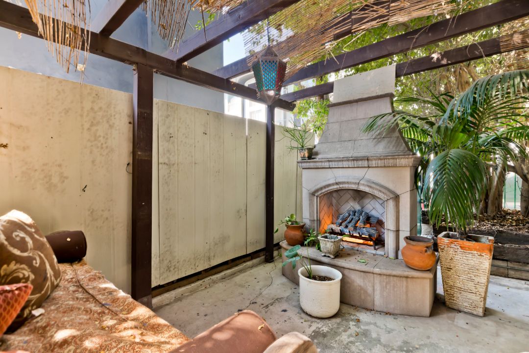 Seth Rogen West Hollywood Sold Outdoor Fireplace