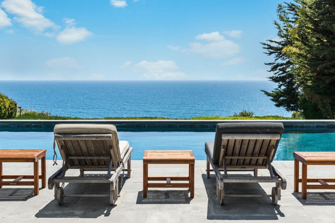 Shaun White Malibu Mansion Poolside