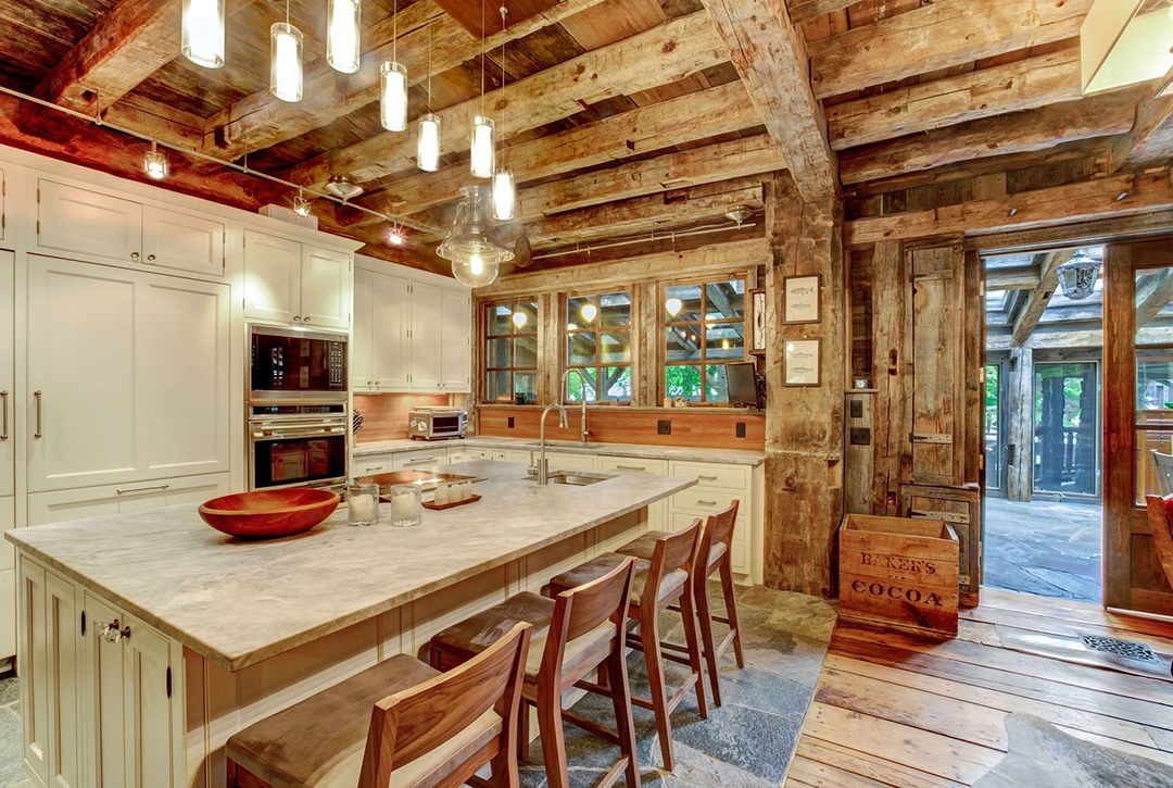 Equestrian Vermont Estate Kitchen