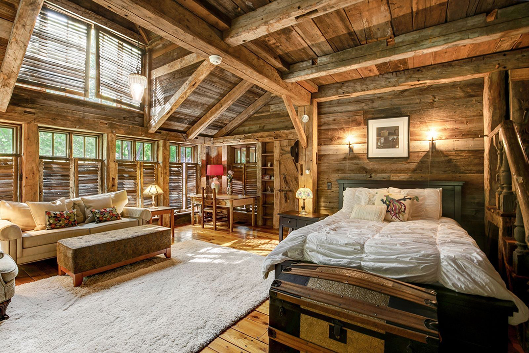 Equestrian Vermont Estate Master Bedroom