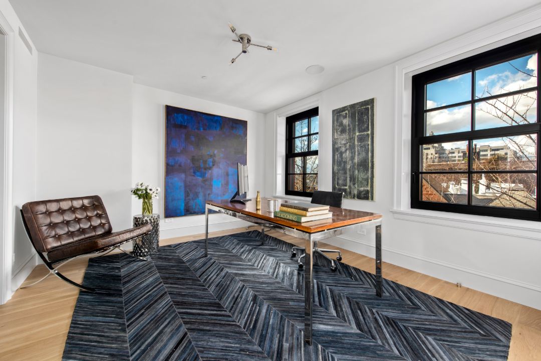 Brooklyn Heights Townhouse Herringbone Floors