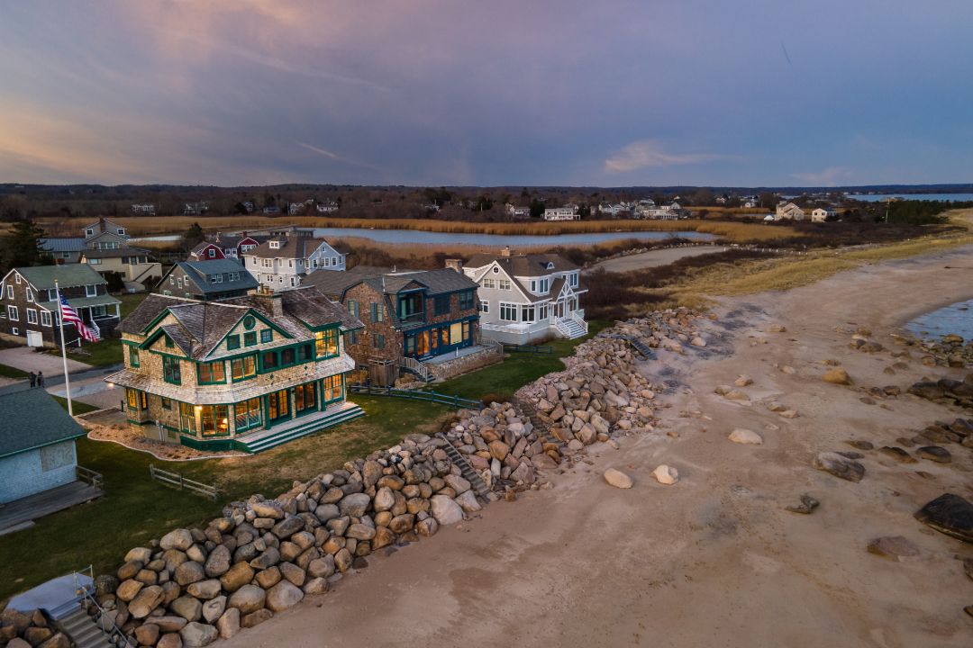 Central Beach Quonnie Charlestown Beach House Aerial
