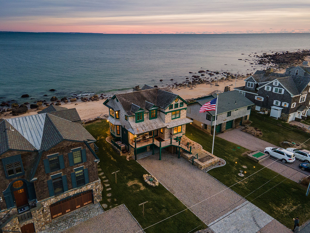 Charming Oceanfront Home In The Ocean State Asks 4 29m Aerial
